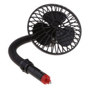 Mini Car Fan Cooling, Cigarette Lighter Charger 12V Powered, Truck Vehicle Cool Air Fan