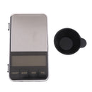 High Accuracy Lcd Mini Electronic Digital Pocket Scale Jewelry Diamond Gold Coin Calibration Weighing Balance Portable 200g/0.01g with Measuring Cup Black