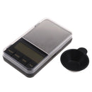 High Accuracy Lcd Mini Electronic Digital Pocket Scale Jewelry Diamond Gold Coin Calibration Weighing Balance Portable 200g/0.01g with Measuring Cup Black