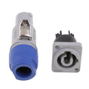 Replacement 1/4 Mount Connector 3Pin Waterproof Circular Connector For LED Lighting And LED Display