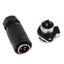 3Pin Waterproof Circular Connector Aviation plug For LED Lighting And LED Display IP67