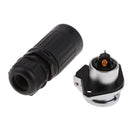 3Pin Waterproof Circular Connector Aviation plug For LED Lighting And LED Display IP67