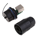 Durable RJ45 Waterproof Connector Sockets CAT5 RJ45 Female Ethernet Connector RJ45 Jacks Ethernet Plug