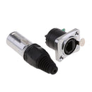 RJ45 Waterproof Connector Sockets CAT5 RJ45 Female Ethernet Connector RJ45 Jacks Ethernet Plug Black