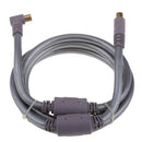 90 Degree TV 9.5mm Coaxial Cable Aerial Male To Male RF Antenna Cable Gray