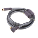90 Degree TV 9.5mm Coaxial Cable Aerial Male To Male RF Antenna Cable Gray