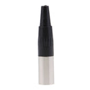 Mini 3 Pin XLR Male Cable Connector For Pro Microphones, Black And Sliver