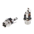 10 pieces Round 2.1mmx5.5mm Panel Chassis Mount Female DC Connector Jack Plug