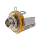 10 pcs 1/4'' 6.35mm Stereo Socket Jack Female Connector Panel Mount Solder Chassis Audio Speaker Adapter Cable Connector
