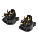 2pcs 3pin XLR Female Socket Mount Auido MIC Connector Gold Straight Pin Accessories