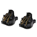 Durable 2x 3pin xlr Female Socket Connector 90 Degree Bend Pin Replacement