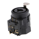 1 Piece 6.5 XLR Female 3Pin Chassis Panel Mount Socket Bend Angle Connector