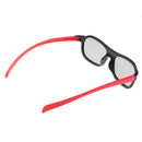 5x Universal Passive 3D Glasses for all Passive 3D TVs Cinema and Projectors such as for RealD Toshiba Panasonic Sony TVs Monitor Red+Black