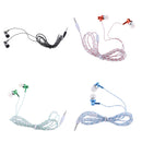 In-Ear Earphones Stereo Headphones with Microphone 3.5mm Earbuds Luminous for Iphone/IPod/IPad/Samsung Galaxy and Android Compatible Blue