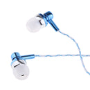 In-Ear Earphones Stereo Headphones with Microphone 3.5mm Earbuds Luminous for Iphone/IPod/IPad/Samsung Galaxy and Android Compatible Blue
