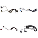 3.5mm In Ear Earphone Metal Braided Noise Isolating Subwoofer Earphone Gold