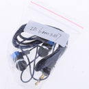 In-Ear Earphones Stereo Headphones with Microphone 3.5mm Earbuds for Iphone/IPod/IPad/Samsung Galaxy and Android Compatible Black Blue