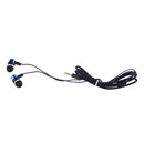 In-Ear Earphones Stereo Headphones with Microphone 3.5mm Earbuds for Iphone/IPod/IPad/Samsung Galaxy and Android Compatible Black Blue