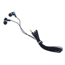 In-Ear Earphones Stereo Headphones with Microphone 3.5mm Earbuds for Iphone/IPod/IPad/Samsung Galaxy and Android Compatible Black Blue