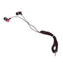 In-Ear Earphones Stereo Headphones with Microphone 3.5mm Earbuds for Iphone/IPod/IPad/Samsung Galaxy and Android Compatible Black Red