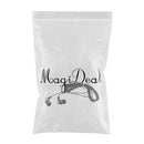 In-Ear Earphones Stereo Headphones with Microphone 3.5mm Earbuds for Iphone/IPod/IPad/Samsung Galaxy and Android Compatible Black White
