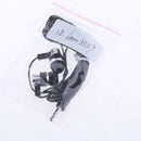 In-Ear Earphones Stereo Headphones with Microphone 3.5mm Earbuds for Iphone/IPod/IPad/Samsung Galaxy and Android Compatible Black White