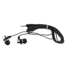 In-Ear Earphones Stereo Headphones with Microphone 3.5mm Earbuds for Iphone/IPod/IPad/Samsung Galaxy and Android Compatible Black White