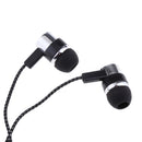 In-Ear Earphones Stereo Headphones with Microphone 3.5mm Earbuds for Iphone/IPod/IPad/Samsung Galaxy and Android Compatible Black White