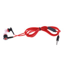 3.5mm In Ear Earphone Subwoofer Headset(Red)