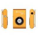 Premium Mp3 Music Player Waterproof FM Radio 4GB with Clip and Earphone for MP4 OGG ACELP Orange