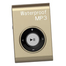 Premium Mp3 Music Player Waterproof FM Radio 4GB with Clip and Earphone for MP4 OGG ACELP Gold