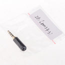 3.5mm 1/8'' TRRS 4 Pole Male Plug A/V Solder Connector Black