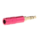 3.5mm 1/8'' TRRS 3 Pole Male Plug A/V Solder Gold Plated Connector Red