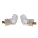 Pair Embedded Angle Shape Male Pin Plug Jack for Shure SE215 / SE315 / SE425 / SE535 / UE900 Headphone DIY Connector White