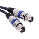 Dual Female XLR To Male RCA Cable 2 XLR To 2 RCA Plug Audio Cable Cord 0.5M