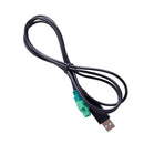 USB 2.0 Male 4-Pin Male Head Wire Harness Cable Adapter for VW Volkswagen Golf/Jetta/Passat 1.5m