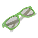 Pair Adult Sized RealD Technology 3D Polarized Glasses for TV/Movies/Cinema/HD Green