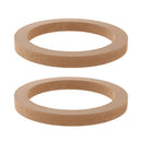 2Pieces Wood Depth Ring Adapter/ Spacer for 6.5" Car Speakers