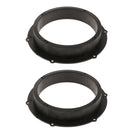2pcs Black 6.5'' Car Speaker Mounting Spacer Adaptor Rings for VW Magotan Skoda