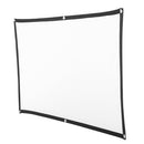 72 Inch 16:9 Portable Projector Screen High Contrast Collapsible Design with Hanging Hole Grommets for Front Projection Home Indoor and Outdoor Movie Match Party