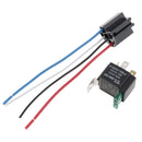 30A 4-Pin Relay Socket Harness Connector For Car Truck with Interlocking Socket Holder Block