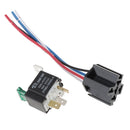 30A 4-Pin Relay Socket Harness Connector For Car Truck with Interlocking Socket Holder Block