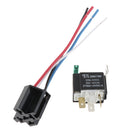 30A 4-Pin Relay Socket Harness Connector For Car Truck with Interlocking Socket Holder Block