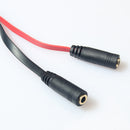1 x 3.5mm Male To 2 x 3.5mm Female - Y Cable Splitter for Headphones, Earphones, and Speakers