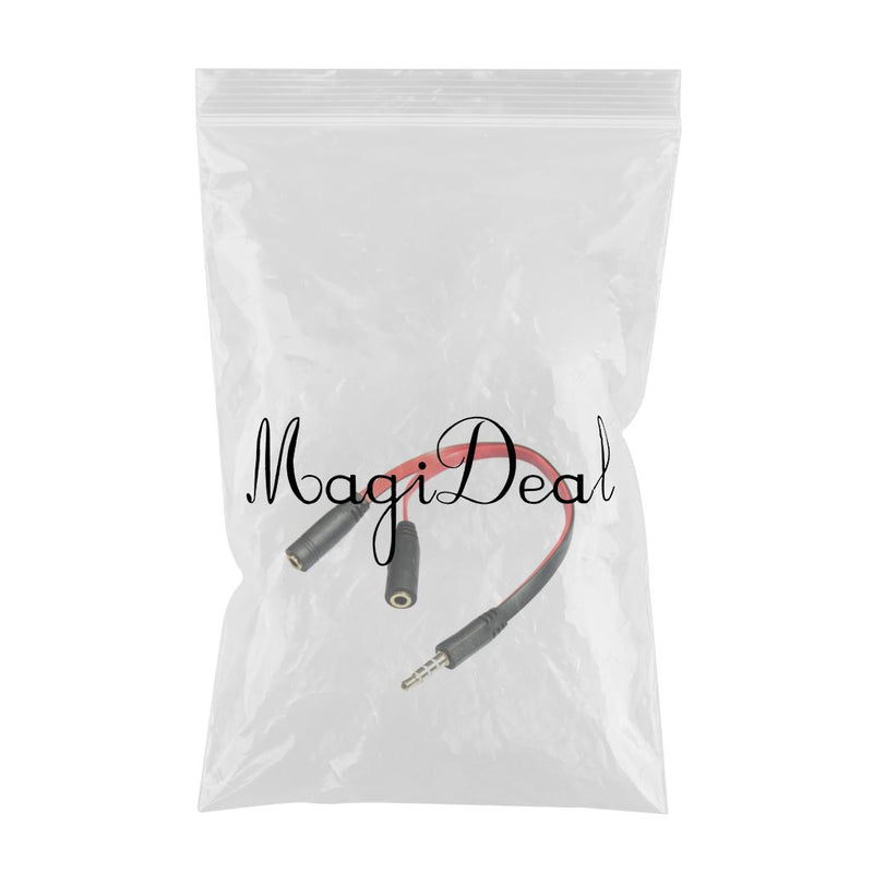 1 x 3.5mm Male To 2 x 3.5mm Female - Y Cable Splitter for Headphones, Earphones, and Speakers