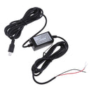 Car Dash Cam Hardwire Kits 12/24V To 5V 1.5A with Mini USB Stright Head Power Adapter Cable