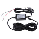 Car Charger DC/DC Converter Step Down Module Kit For Camera Recorder DVR Exclusive Power Box - Black, 90Â° Left Micro USB 3.5Meter