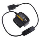 Premium 0.5 Meter Car Dash Cameras Hardwire Kit 12V/36V to 5V for DVR GPS Buck Cables