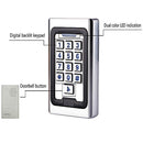 Metal RFID Access Control Keypad With Backlight For Access Controller Support 2000 Users WG26