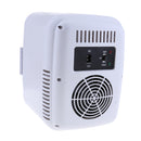 4L Car Mini Fridge Electric Refrigerator Cooler And Warmer Freezer White